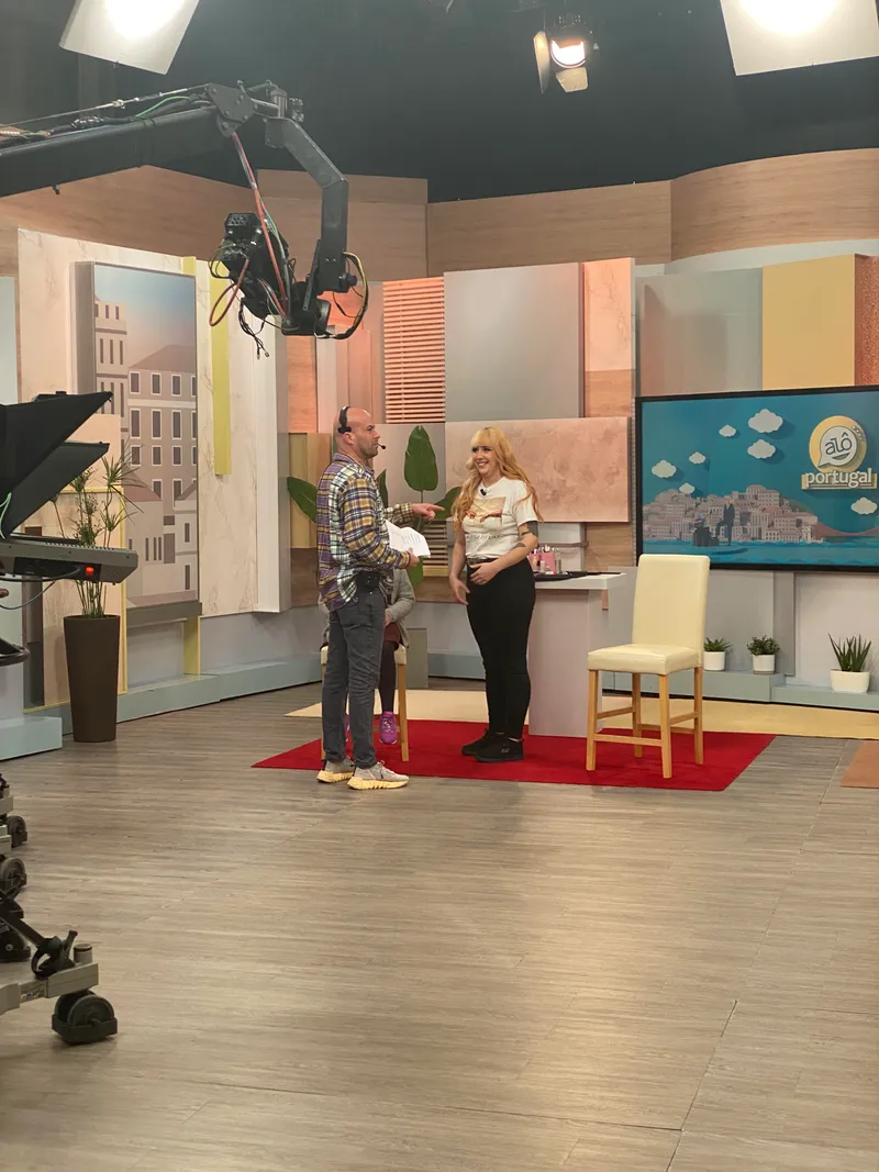 Convidada no programa Alô Portugal, da RTP.