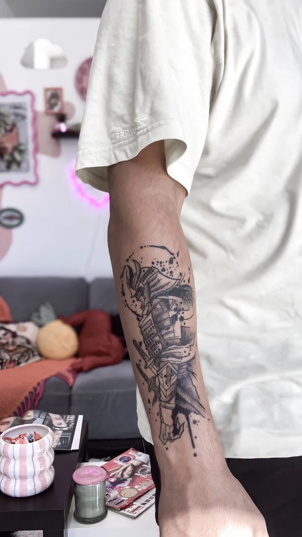 Tatuagem de estilo oriental feita pela Marta no Lonely Hearts Club Tattoo, Torres Vedras